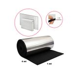Eryatex 4 mt Kalorifer Radyatör Arkalığı Isı Yalıtımı İzalasyon Levhası Petek Arkası Alüminyum Folyo (1 Cm) 4 mt 1 cm