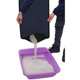 Eryatex Jumbo Büyük Boy Elekli Tuvalet Önü Gri Kedi Kumu Paspası 60x120 cm