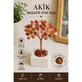 ERYHOME Doğal Akik Taşı Yaşam Ağacı Negatif Enerji Taşı El Yapımı Dekoratif Doğal Taş Biblo