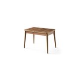 Erz Design Nisa Açılır MDF Oval Mutfak Masası 70x110