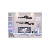 Erz3Design Dekoratif 2D AWP Modeli | 20 & 30 cm Seçenekli | Oyuncu Odası & Duvar Aksesuarı | Gaming Setup Dekor
