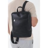 Erzeno Hakiki Deri Laptop & Evrak Çantası - Siyah Unisex İş Çantası Siyah Sırt