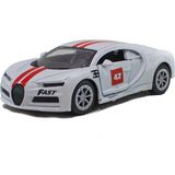 Erzi Bugatti Çek Bırak 12 cm Beyaz Oyuncak Araba