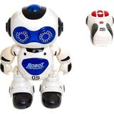 Erzi Oyuncak Robot Uzaktan Kumandalı Süper Akıllı Robot Işıklı Sesli - 010 - Beyaz