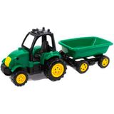 Erzi Oyuncak Traktör Römorklu Set 55 cm Yeşil Renkli Dayanıklı Plastik Malzeme