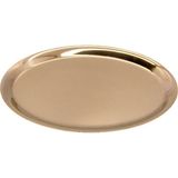 Es Collection Bakır Metal Oval Sunum Tepsisi - Standart