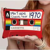 Es Dekor 1 Adet Vintage Kaset Maket Makyaj Çantası
