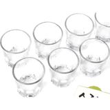 Es Dekor Cam 2'li Konik Shot Bardağı Soju Shot Bardakları Seti Aşk Sanat - Şeffaf