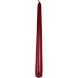 Es Dekor Candle Şamdan Mum Konik 2,5X25CM Metalik Kırmızı 100% Kaliteli Pamuk Fitil 1 Adet