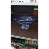 Es Dekor H.16,5 CM..ÇAP.31CM Kristal Meyvelik Kase Ayaklı Lacivert