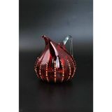 Es Dekor Sofra Için Sunum El Yapımı Cam Eğik Sürahi Dekoratif 15X15X12CM Iran 1 Adet Rastgele Renk - 940 ml