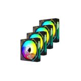 Es Gaming 4 x 12CM RGB PC Kasa Fanı - Siyah
