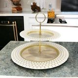 Es Home Collection Perla Katlı Sunum Tabak 33 X21 cm - 1 Adet