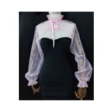 es moda shop Amy abiye tül şal boyunluk bebe pembe