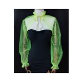 es moda shop Amy abiye tül şal boyunluk neon sarı