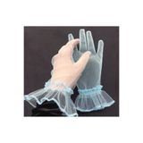 es moda shop Bella abiye gelin eldiveni kısa bebe mavi