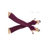 es moda shop Lina kadife gelin kolluk uzun bordo Eldiven 00210