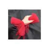 es moda shop Yasmin uzun fırfırlı tül eldiven kırmızı TYCK39WT0N170616461631054