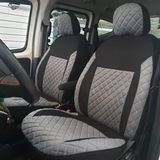 Es-Shoping Fiat Fiorino Araca Özel Koltuk Kılıfı - Füme - Siyah