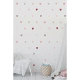 Esa Kids Odanızda Sevgi Rüzgarları Essin! Esatoys Rengarenk Kalpler Duvar Stickerı - 100 x 30 cm - 001-Renkli