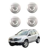 ESAGARAJ Dacia Duster 1 Jant Göbeği 2009 - 2017 Uyumlu Açık Gri 4 Adet Takım 403156671R