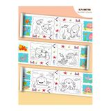 Esakids Deniz Hayvanları Temalı Örnek Resimli 3,75 Metre Rulo Boyama Kağıdı 30 X 375