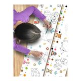 Esakids Hayvanlar Temalı Örnek Resimli Dev Rulo Boyama Kağıdı - 3.75 Metre Aktivite Seti 30 X 375