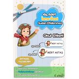 Esakids Pilot Karakter Temalı Özel İsminiz Yazılı Okul Etiketi 30 X 100