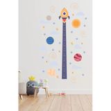 Esakids Uzay Temalı Boy Ölçer Çocuk Odası Sticker 100 X 60
