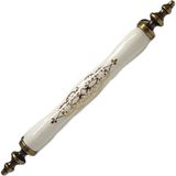 Esal Menekşe 522 Antik Sarı 128 mm Desenli Mobilya Porselen Kulp