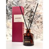 Esamore Concept Amore Fresh Oda Kokusu, 50 ml Bambu Çubuklu Oda Parfümü, Yuvarlak Amber Şişeli Oda Kokusu, Lüks Koku