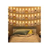 esareticaret 10'lu Led Işıklı Fotoğraf Mandalları, 1.5 Metre Kablo, Gün Işığı