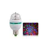 esareticaret 360 Derece Dönen Led Işıklı Renkli Disko Ampul Lamba, Beyaz, Model nw-360