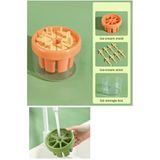 esareticaret 8 Bölmeli Dondurma Kalıbı, Turuncu, 13cm Çap x 11cm Yükseklik