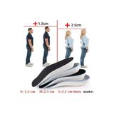 esareticaret Boy Uzatan Ayakkabı Tabanlığı, Topuk Yükseltici, Gizli Taban, S 1,5 cm M 2,5 cm L 3,5 cm