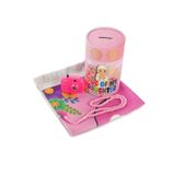 esareticaret Çocuk Seccadesi, Pembe, 45 x 90 cm, Namaz Tesbihi ve Oyuncak Kamera Hediyeli Set