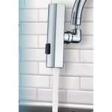 esareticaret Evrensel Musluk Başlığı Adaptörü, 3 Modlu Şelale Musluk Başlığı, Gümüş
