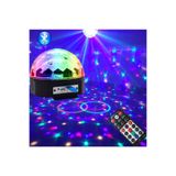esareticaret Küre Disko Topu Müzik Çalar, Renkli Lazer Işıklı, Bluetooth, Siyah