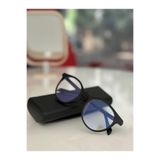 esareticaret Mavi Işık Korumalı Gözlük, Yuvarlak Çerçeve, UV400, Siyah, Unisex