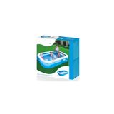 esareticaret Mega Boy Dikdörtgen Şişme Aile Havuzu, 262x175x51 cm, Pompa Hediyeli, Mavi