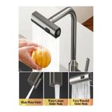 esareticaret Mutfak Bataryası, Gri, Çok Filtreli Musluk Ucu, Perlatör, Multifunctional Universal Faucet Shower