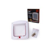 esareticaret Pet Door 4 Yollu Kedi Kapısı, 22x20x3cm, Beyaz