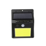 esareticaret Solar 48 LED'li Güneş Enerjili Sensörlü Duvar Lambası, Hareket Sensörü, IP65 Su Geçirmez, Siyah