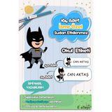 esatoys Batman Temalı Özel İsminiz Yazılı Okul Etiketi