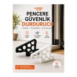 esatoys Pencere Sabitleyici Stopper -Siyah ve Beyaz Renk Seçeneği