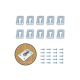 ESBH 10 Ad. Gizli Çerçeve Askısı Büyük - Metal Tablo Askı Aparatı - Vidalı Fotoğraf Resim Asma Kancası