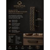 ESBH 64 mm Antik Eskitme Premium Mobilya Kulpu – Vintage Dekoratif Dolap ve Çekmece Kulbu - Antik Bakır