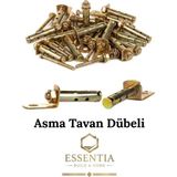 ESBH Asma Tavan Dübeli M6X45 mm Çelik Dübel – Tavan Askı ve Montaj Dübel Seti ( 5 Adet ) - Altın