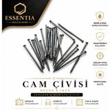 ESBH Cam Çivisi 100’LÜ – Küçük Ince Çivi, Çerçeve ve Mobilya Çivisi - Nikel Saten - 100 Adet