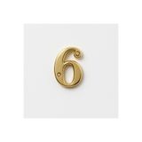 ESBH Gold Kapı Numarası Paslanmaz Çelik No :6 Vida Delikli